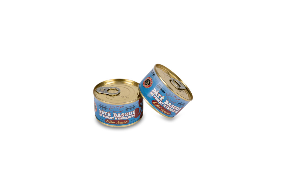 Duo pâté Basque/pâté au piment d'Espelette en boîte
